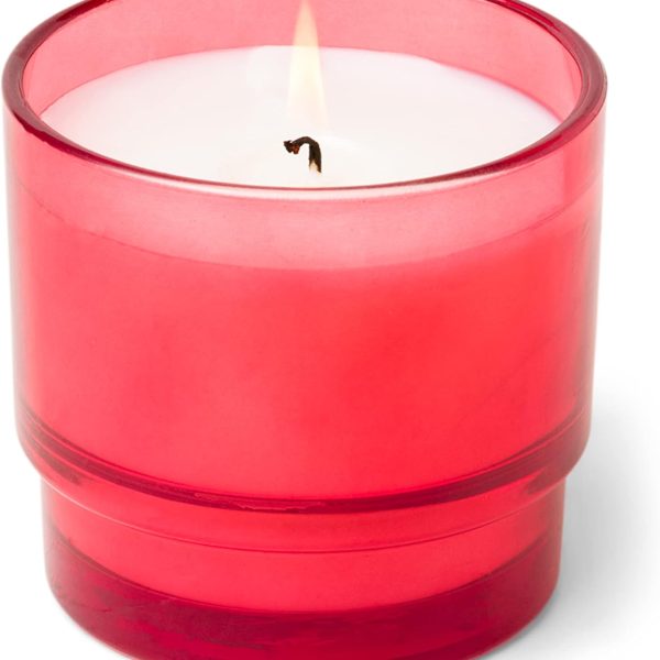 Candles  Collection, Naturally Scented Candle, 7 Ounces, Red, Rosewood Vanilla