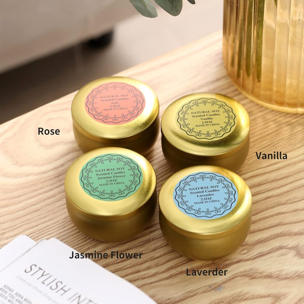 Scented Candles Gifts Set,16 Pack Natural Soy Wax Travel Tin Jar Candles for 2.5 OZ Aromatherapy Candles for Family Gatherings, Festive Candles - Image 2