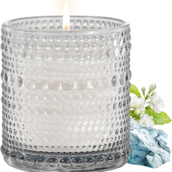 Glacier & Ocean Scented Candle - Scented Candle for Home, Candle Gifts for Women, Candles for Home Scented, Aromatherapy Candles, Luxury Glass Jar Candles - 7 oz Soy Candles