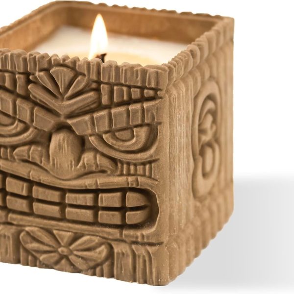 Sunset Island Scented Candles, Coconut & Pineapple, 9oz Large Wood Wick Candle, Soy Wax Table Torch, 60 Hours of Burn Time, Ideal Holiday Gifts for Men and Women, Perfect Summer Fragrance.