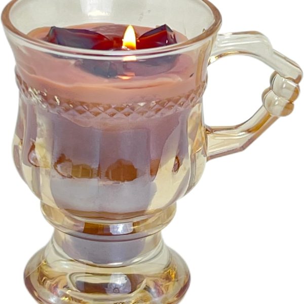 Iced Coffee Scented Candle - Natural Soy Wax Blend with Essential Oils - Decorative Mug Candle for Aromatherapy, Meditation, and Home Décor - Good Gift for Coffee Lovers