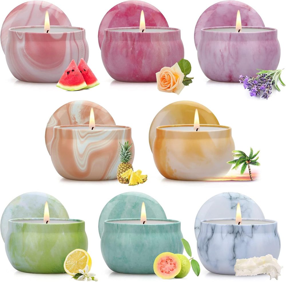 Scented Candles Gifts for Women, 8 Pack Candles for Home Scented, Soy Scented Candles for Home, Aromatherapy Candle Gifts Set for Stocking Stuffers, Christmas Day, Birthday, Valentine's Day