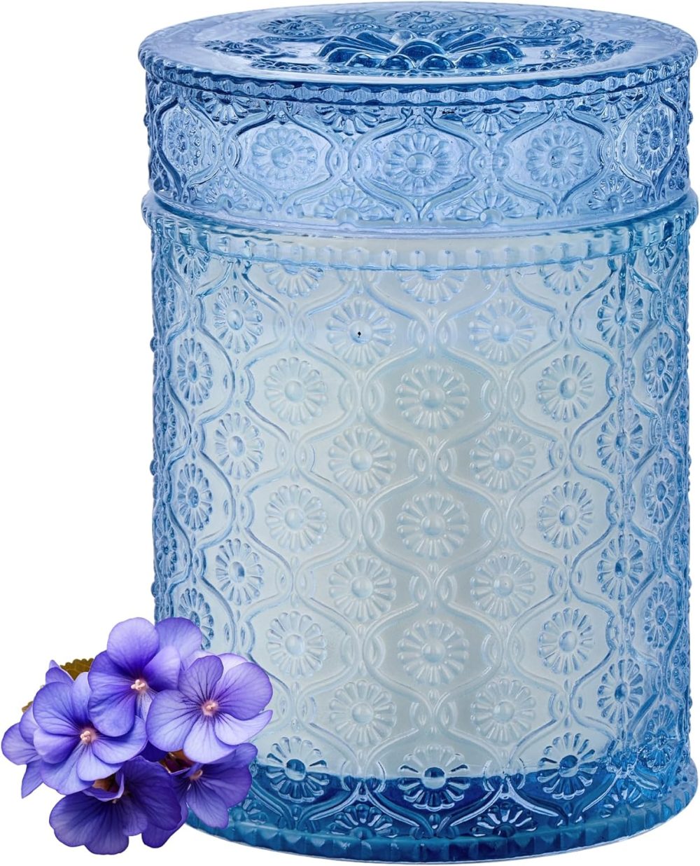 Scented Candle, 15.87oz Violet Amber Fall Candles for Home Scented,Soy Candles,Large Candle Gifts for Men&Women, Long Burning Glass Jar Candle